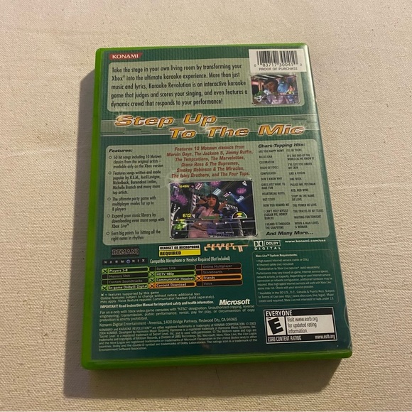 Xbox Live Konami Karaoke Revolution Video Game 2003 - Complete In Case - Picture 2 of 4